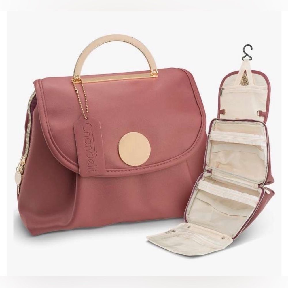 CHANDELLI Travel Toiletry / Hand / Crossbody Bag with Dust Bag NIB Sz: M HP